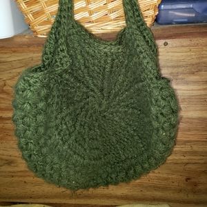 Hand made crochet purse.
